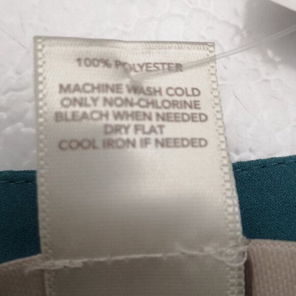 NWT Anne Taylor Loft Ladies Size XS Sleeveless Teal Black Mint Off White Blouse - Picture 6 of 8